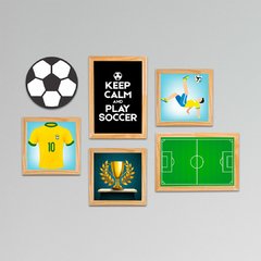 Kit 6 Placas Futebol - comprar online