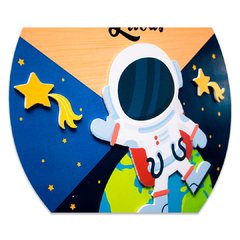 Placa Relevo Astronauta Nome Personalizado C/ Corda 30 cm - comprar online