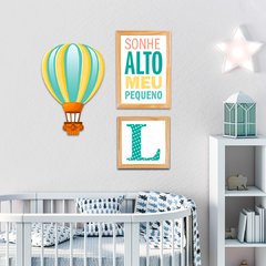 Kit 3 Placas Balão Verde (PERSONALIZADO) - comprar online