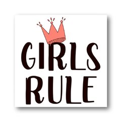 Placa Girls Rule