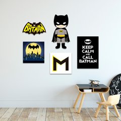 Kit 5 Placas Batman (PERSONALIZADO)