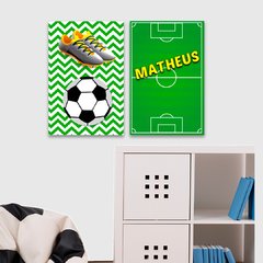 Kit 2 Placas Futebol (PERSONALIZADO)