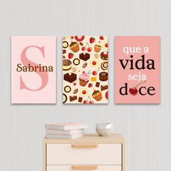 Kit 2 Placas Vida Doce (PERSONALIZADO)