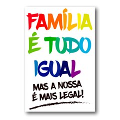 Placa Família