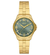 Relógio Orient Feminino Dourado Fundo Verde FGSS0227 F2KX