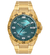 Relógio Orient Masculino Dourado Fundo Verde MGSS1273 E2KX
