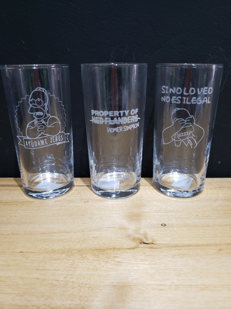 Set de 6 Vasos de Vidrio Largos para Trago