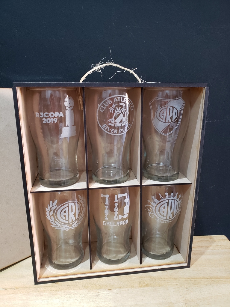 SET DE VASOS REGALO NAVIDEÑO