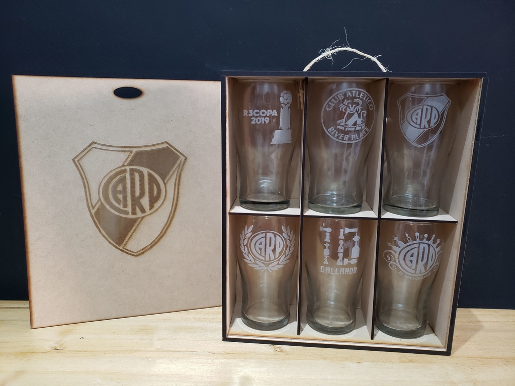 SET DE VASOS REGALO NAVIDEÑO