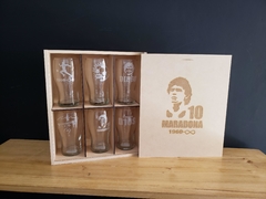 Set 6 vasos Maradona - comprar online