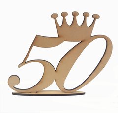 Numero con base y corona de 30cm
