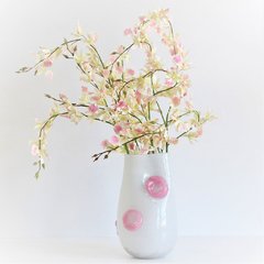 Haste de Orquídea Asiática Permanente - Cor de Rosa - Calla Lilis Arte e Design® | Arranjos de Flores Personalizados, Móveis Orientais e Peças Decorativas
