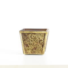 Conjunto de Cachepots Ramos - Bronze - Calla Lilis Arte e Design® | Arranjos de Flores Personalizados, Móveis Orientais e Peças Decorativas