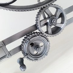 Escultura Ciclista Engrenagem Automata