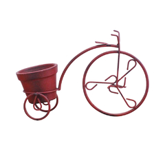 Triciclo Decorativo com Vaso - Vermelho Provençal - comprar online