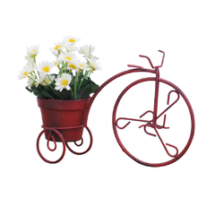Triciclo Decorativo com Vaso - Vermelho Provençal na internet