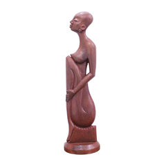 Escultura em Madeira Corpo de Africana