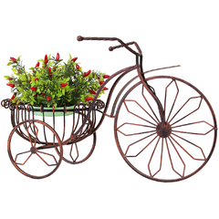 Triciclo com Cesta em Ferro Envergado - Calla Lilis Arte e Design® | Arranjos de Flores Personalizados, Móveis Orientais e Peças Decorativas