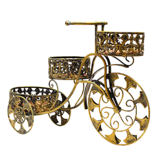 Triciclo com Trio de Cestas em Ferro - Calla Lilis Arte e Design® | Arranjos de Flores Personalizados, Móveis Orientais e Peças Decorativas