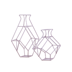 Kit Decorativo de Vasos Geométricos