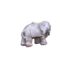 Estátua Decorativa Mini Elefante Prateado - comprar online
