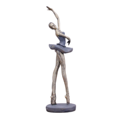 Estátua Decorativa Bailarina 4ª Posição