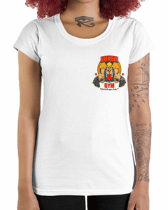 Camiseta Feminina Academia dos Brucutus Bombados de Bolso