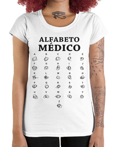 Camiseta Feminina Alfabeto Médico