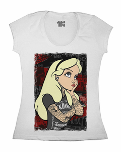 Camiseta Feminina Alice Gótica - comprar online