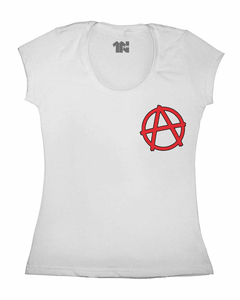 Camiseta Feminina Anarquia Vermelha na internet