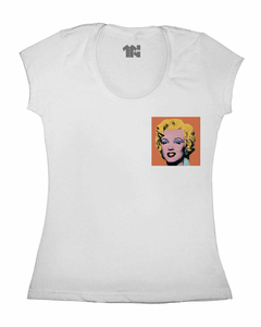 Camiseta Feminina Marilyn Modernista de Bolso - comprar online