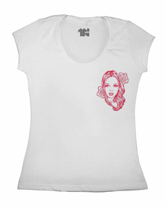Camiseta Feminina Angelical de Bolso na internet
