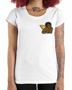 Camiseta Feminina Anjo Negro