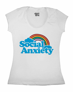 Camiseta Feminina Ansiedade Social na internet
