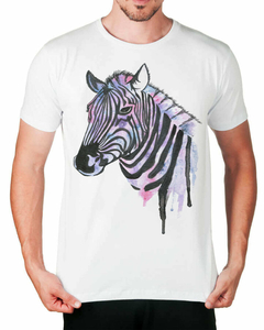 Camiseta Aquarela de Zebra - comprar online
