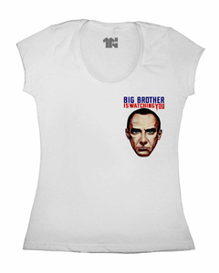 Camiseta Feminina Big Brother 1984 de Bolso na internet