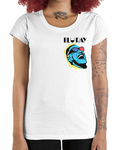 Camiseta Feminina Blu-Ray de Bolso