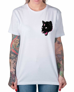 Camiseta Cabeça Felina de Bolso na internet