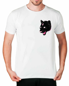 Camiseta Cabeça Felina de Bolso - comprar online