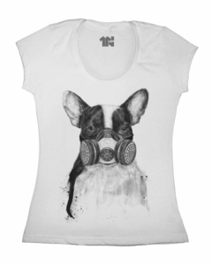 Camiseta Feminina Cão Tóxico na internet