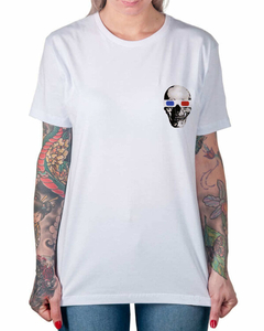 Camiseta Caveira 3D de Bolso na internet