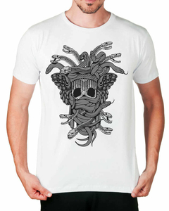Camiseta Caveira E Serpentes - comprar online