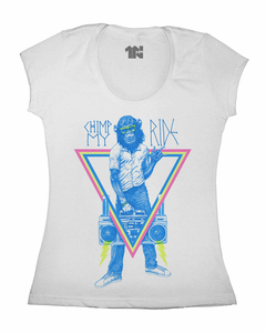 Camiseta Feminina Chimp My Ride na internet