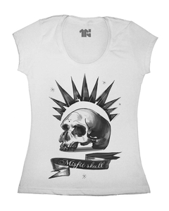 Camiseta Feminina Misfit Skull na internet