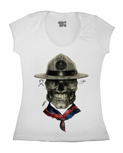 Camiseta Feminina Coronel Caveira na internet