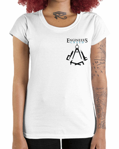 Camiseta Feminina Credo dos Engenheiros De Bolso