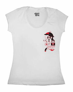 Camiseta Feminina Detetive Minimalista de Bolso na internet