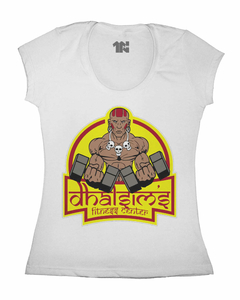 Camiseta Feminina de Ioga Fitness Dhalsim na internet