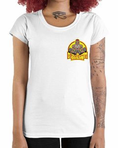 Camiseta Feminina de Ioga Fitness Dhalsim de Bolso
