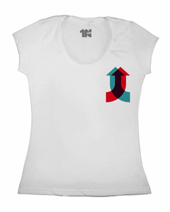 Camiseta Feminina Direita e Esquerda de Bolso na internet